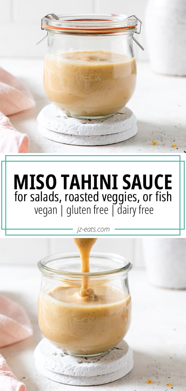 5 Minute Miso Tahini Sauce (For Salads, Rice Bowls, Veggies, and More!)