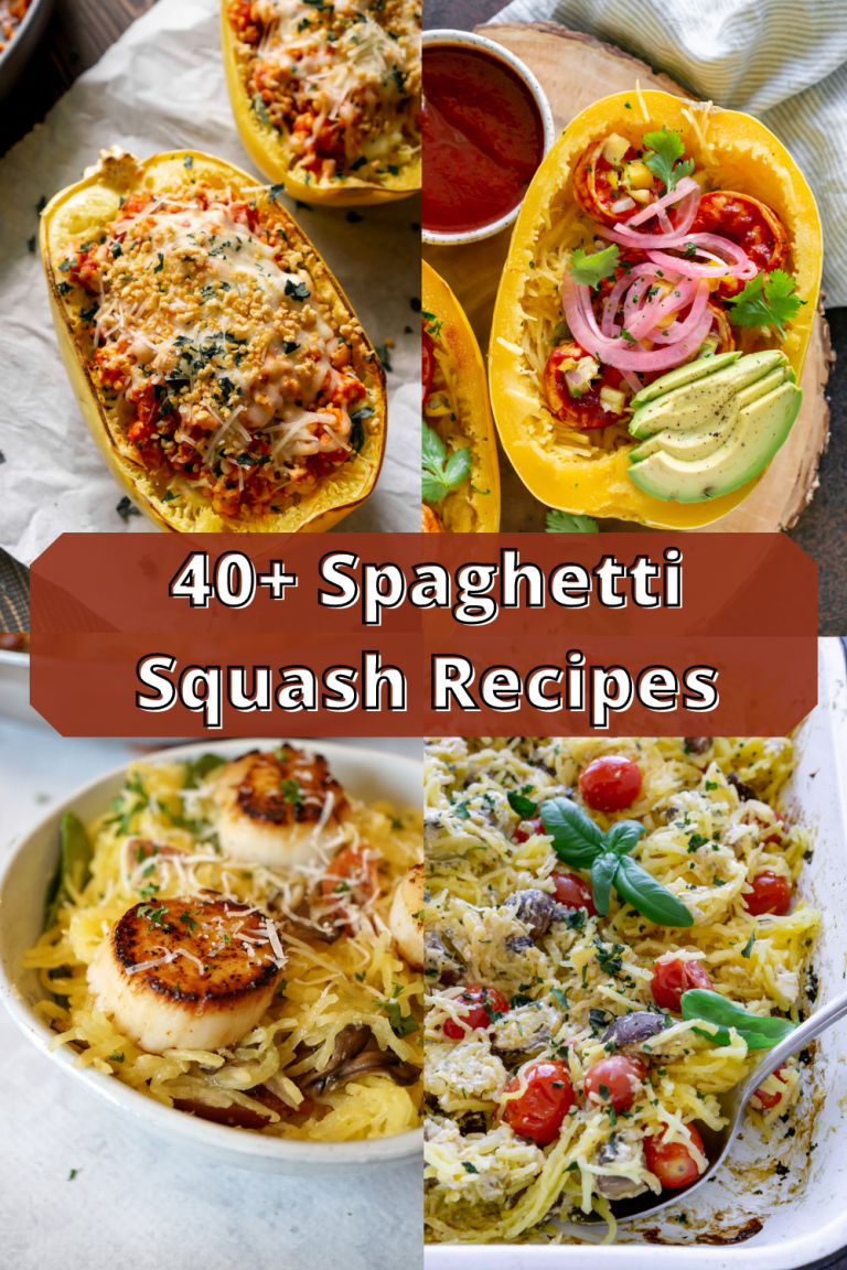 spaghetti squash recipes pin