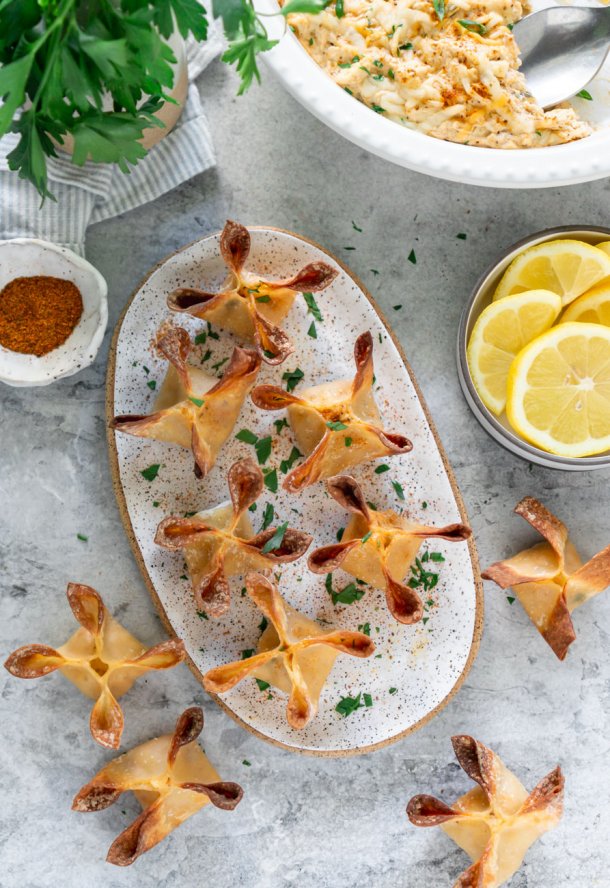 Easy Air Fryer Crab Rangoons