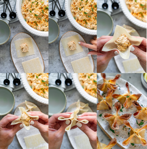 Easy Air Fryer Crab Rangoons