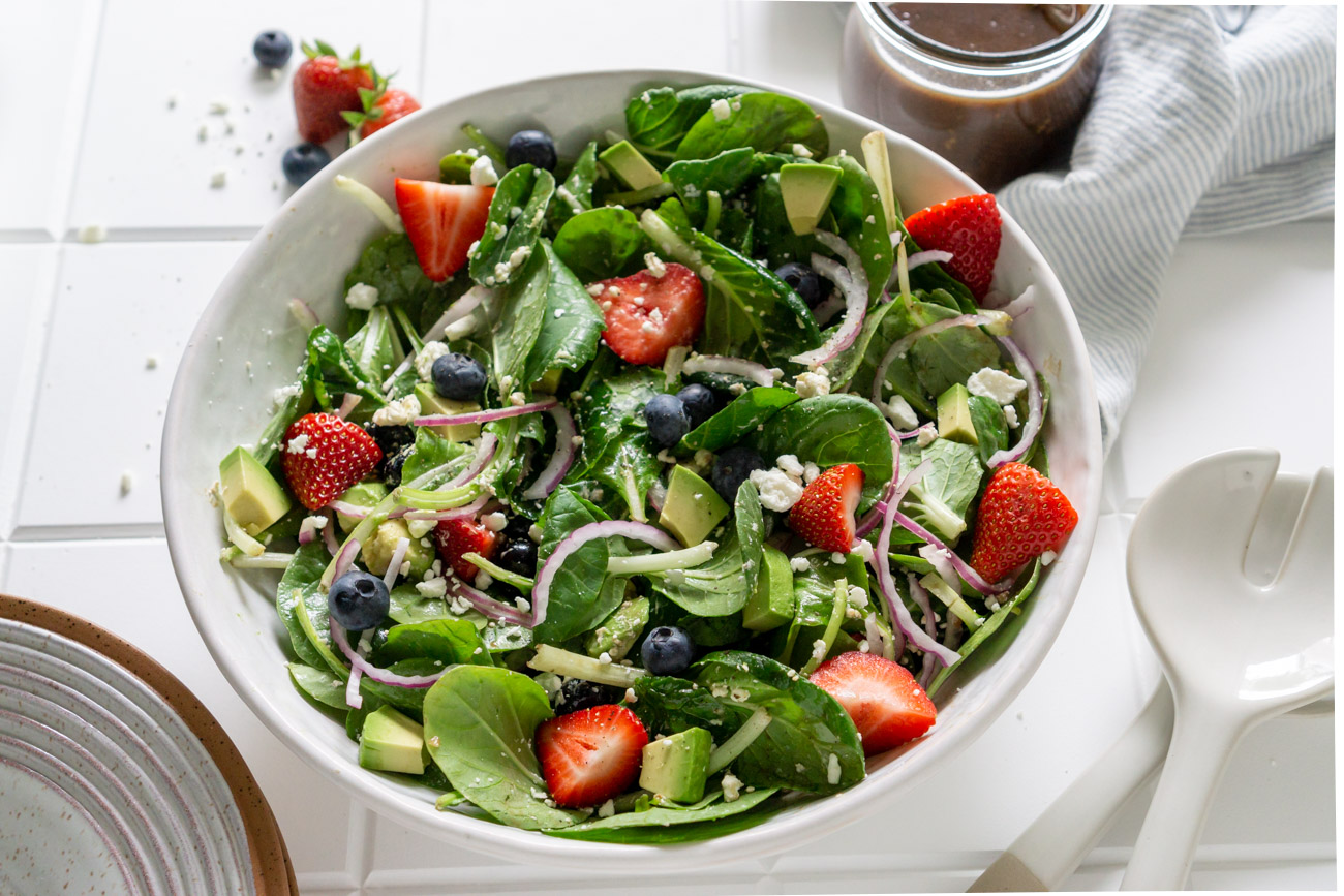 Easy Strawberry Spinach Salad Recipe