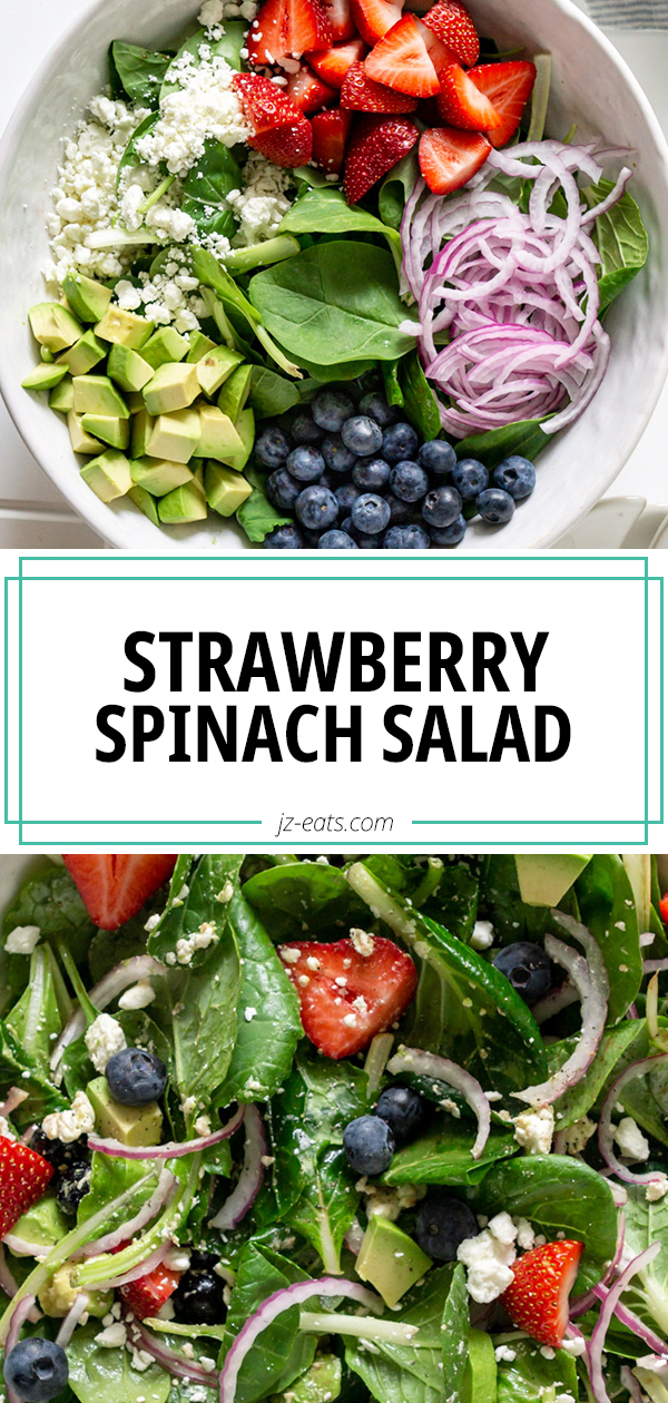 Easy Strawberry Spinach Salad Recipe