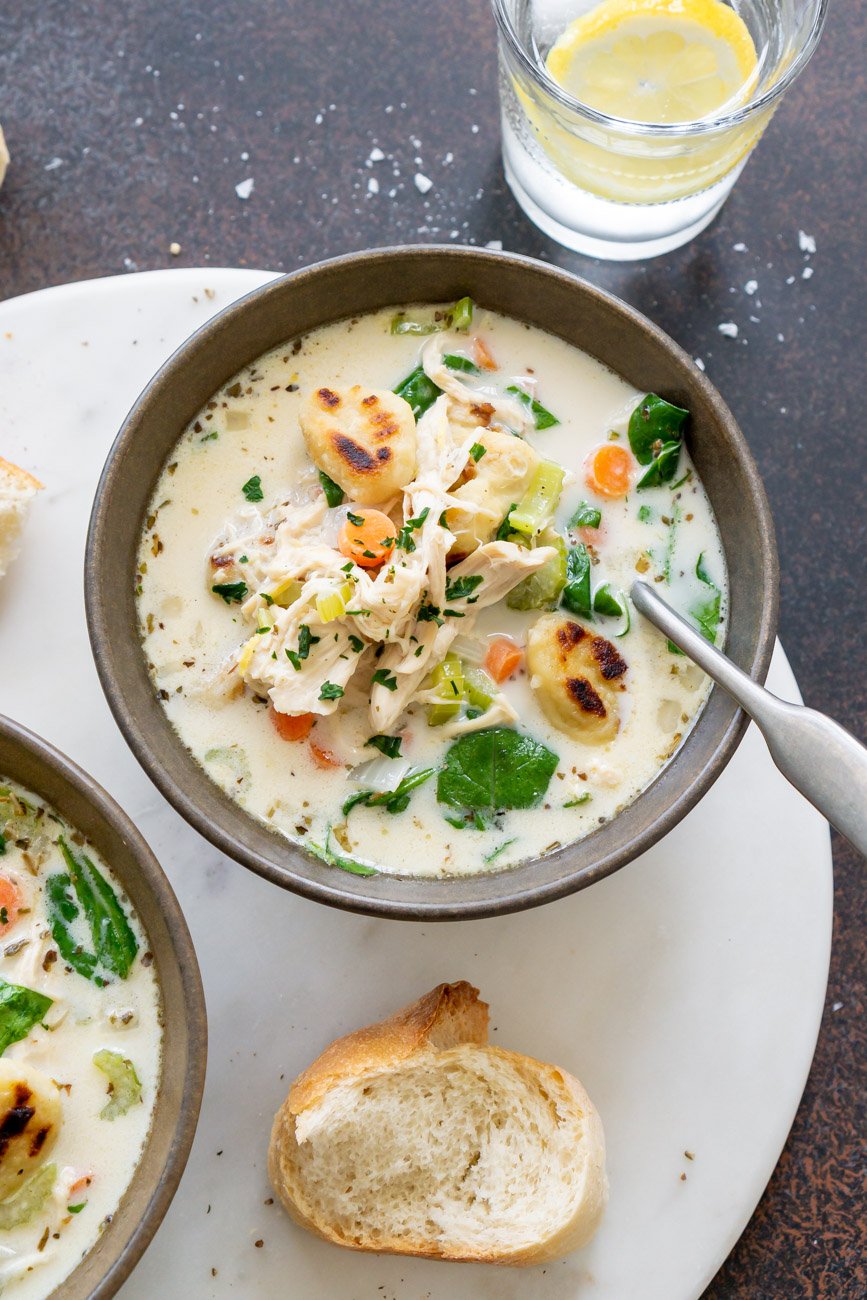 Easy Chicken Gnocchi Soup (Obsessed!)
