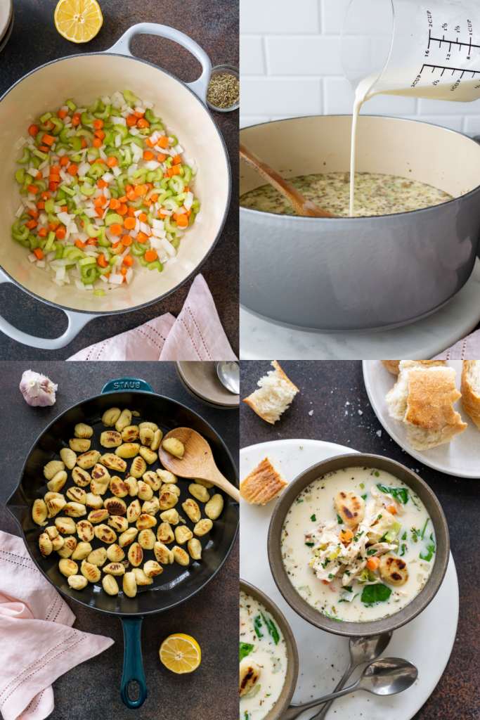 how to make chicken gnocchi soup