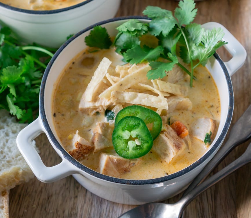 turkey chili in a bowl