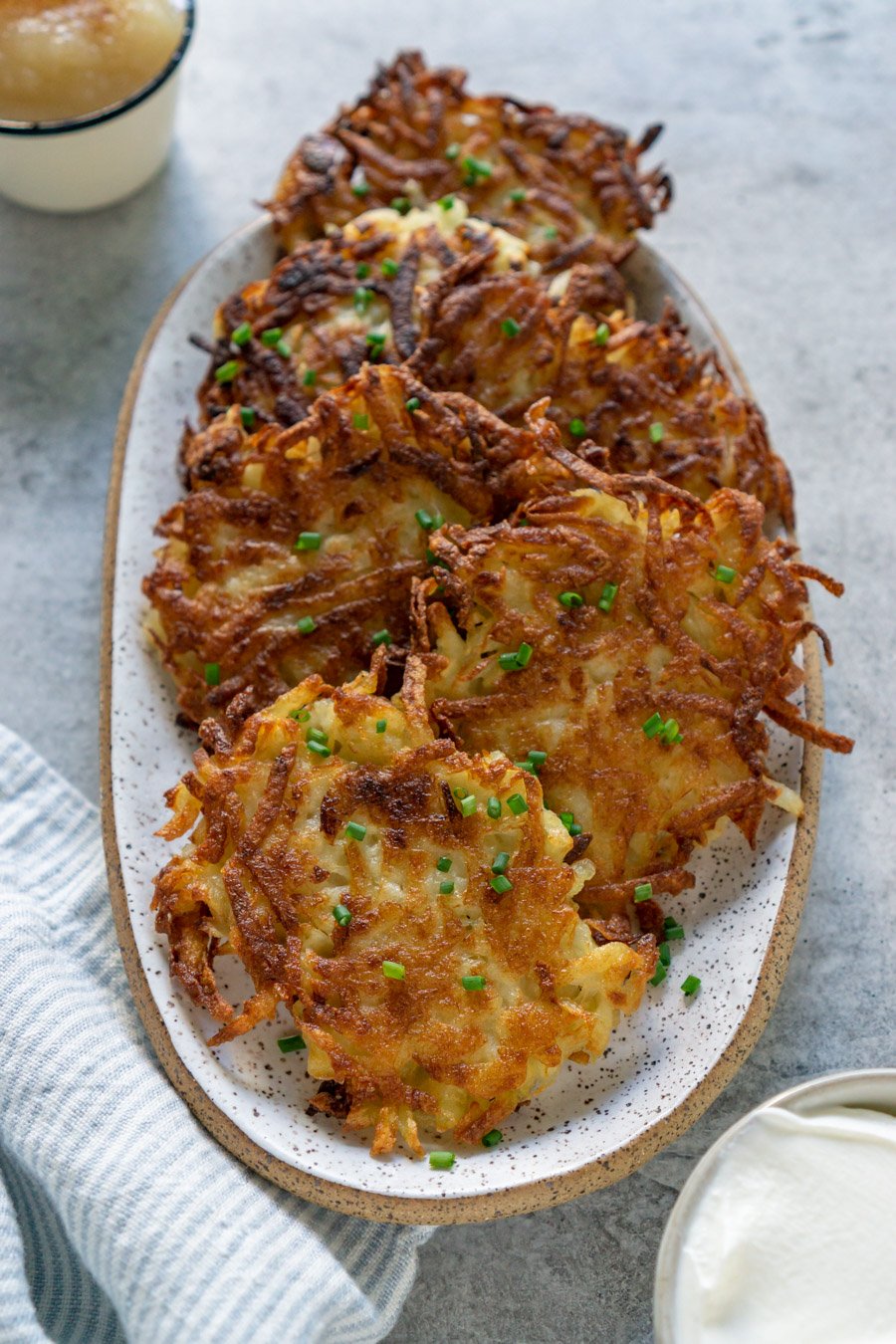 Easy Potato Latkes Recipe (Oven and Air Fryer Instructions!)