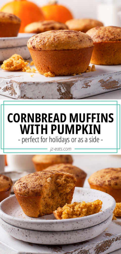 cornbread muffins recipe pin