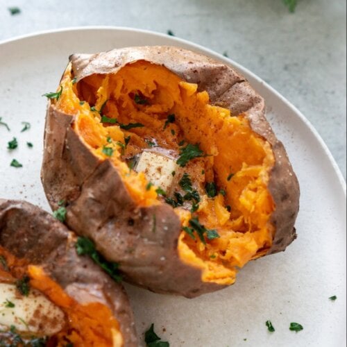 air fryer baked sweet potato