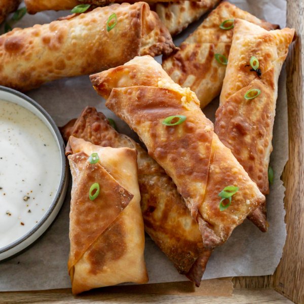 Buffalo Chicken Egg Rolls Recipe JZ Eats