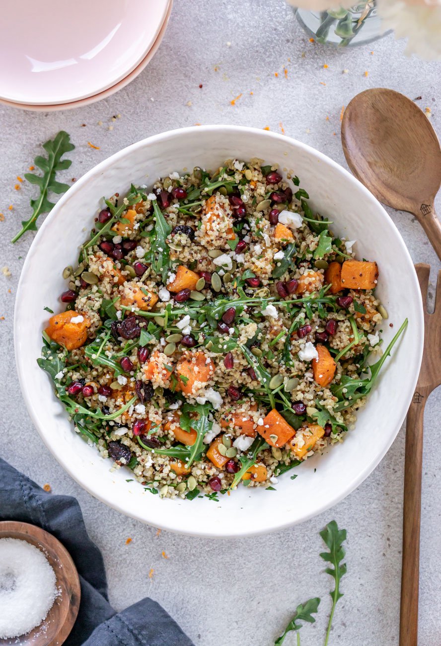 Butternut Squash Cranberry Quinoa Salad