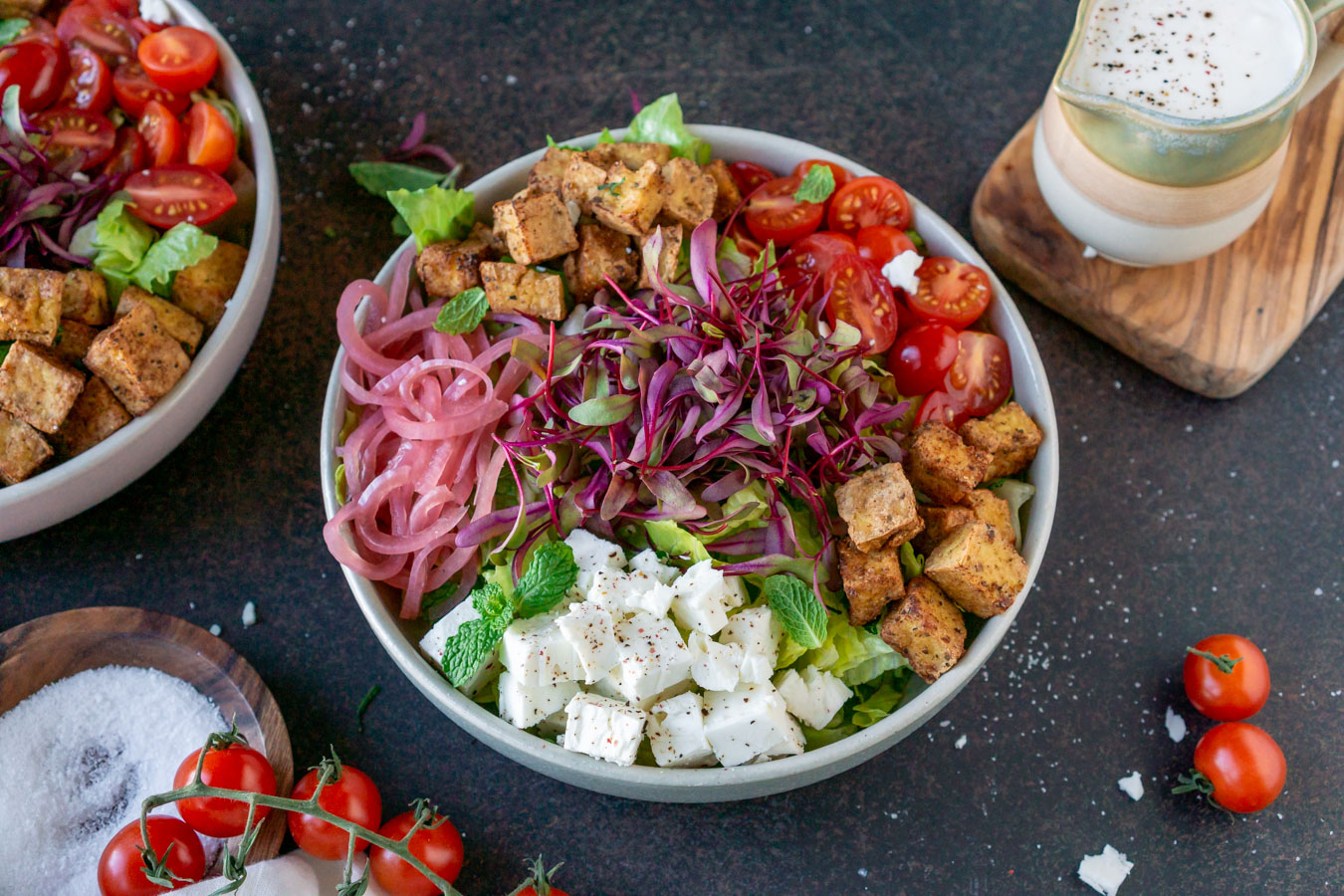 Delicious Shawarma Tofu Salad (Vegetarian)
