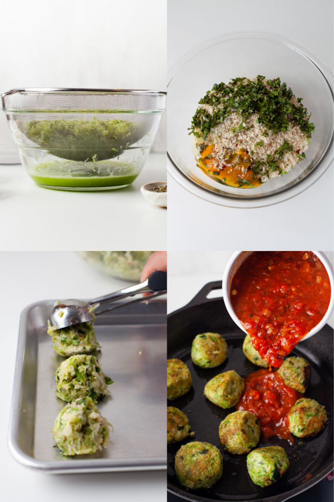how to make zucchini meatballs