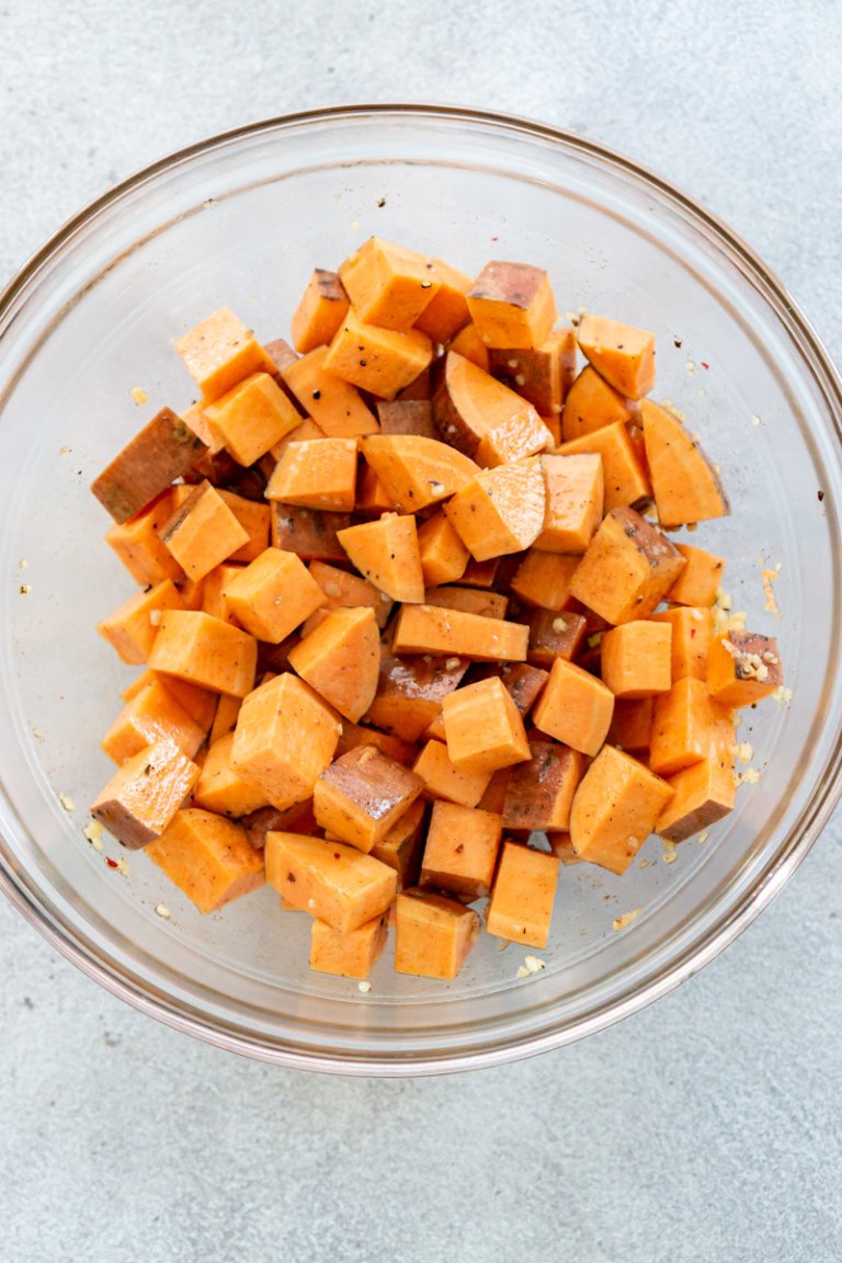 Air Fryer Sweet Potato Cubes