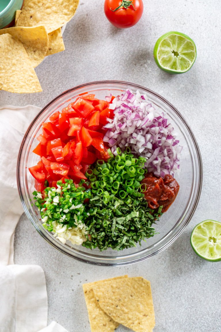Homemade Chunky Salsa Recipe JZ Eats