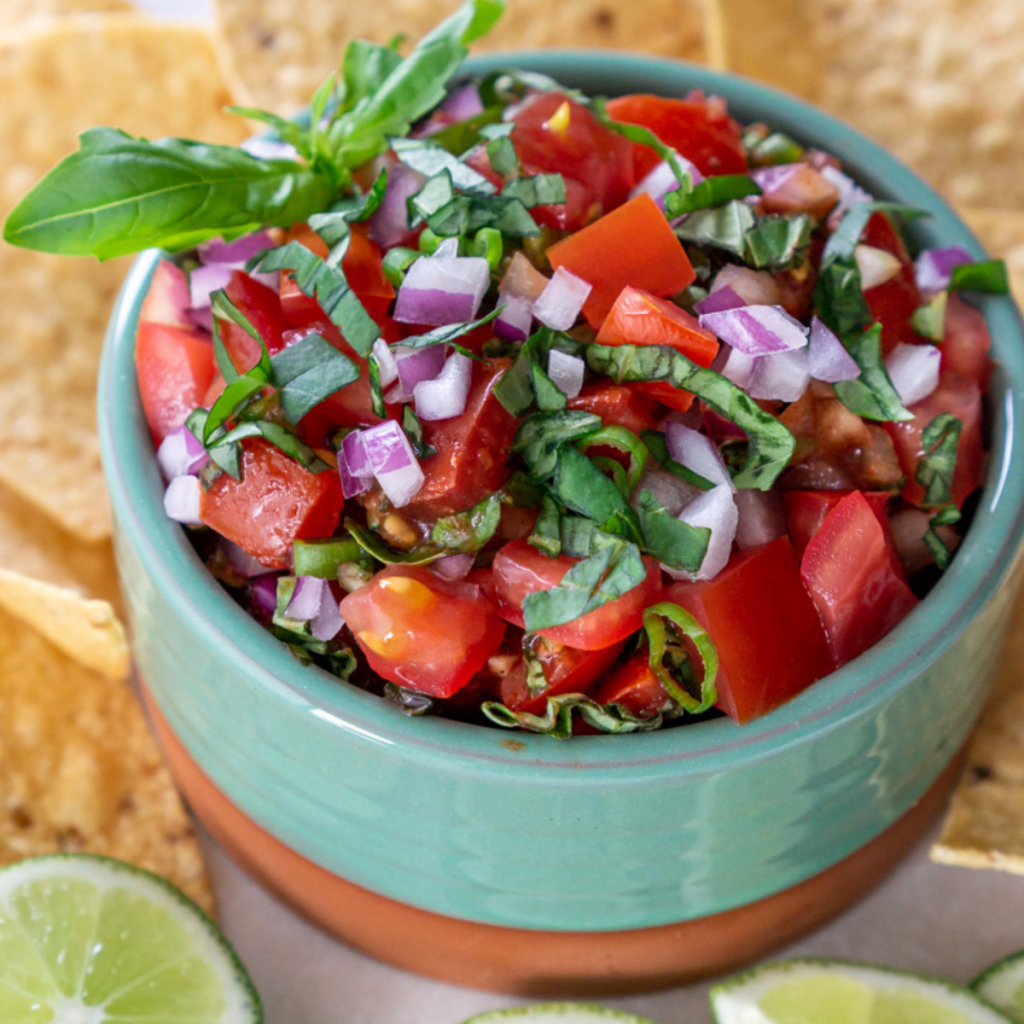 Homemade Chunky Salsa Recipe - JZ Eats