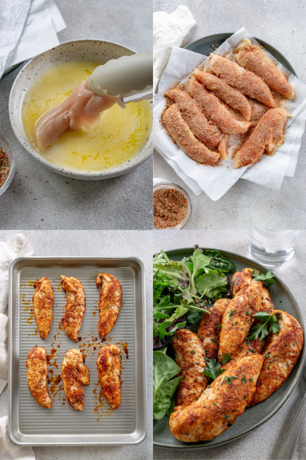 Oven Baked Chicken Tenders (No Breading)