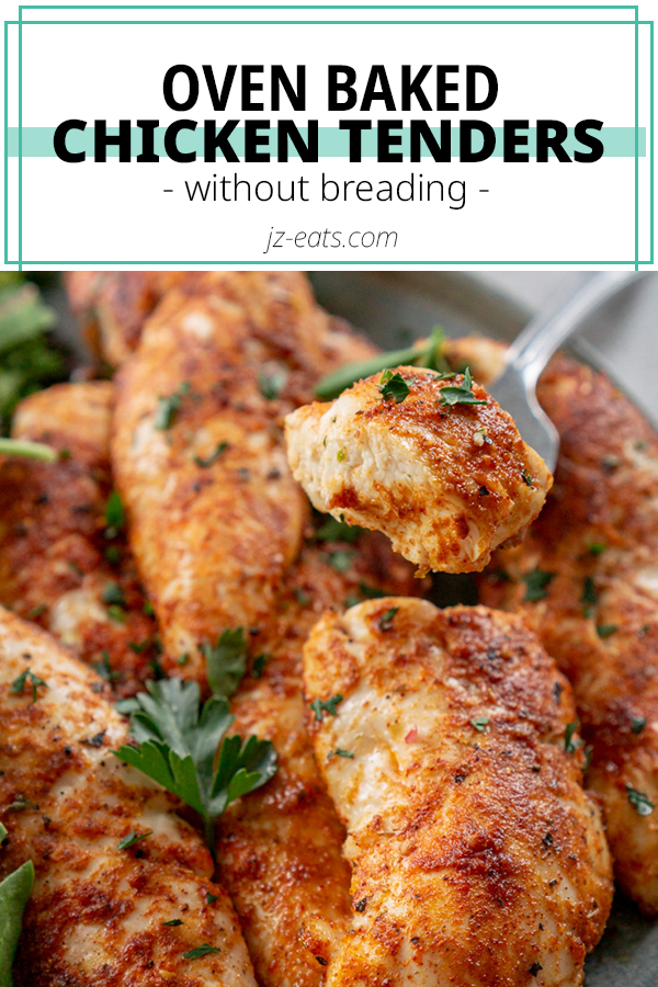Oven Baked Chicken Tenders (No Breading)