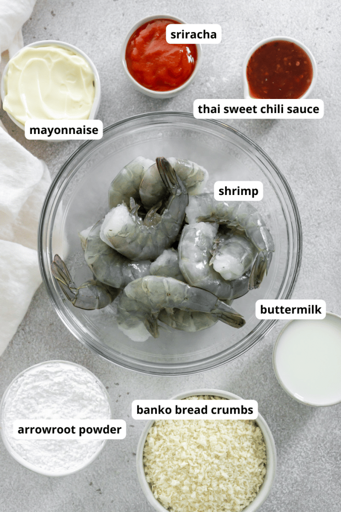 air fryer bang bang shrimp ingredients
