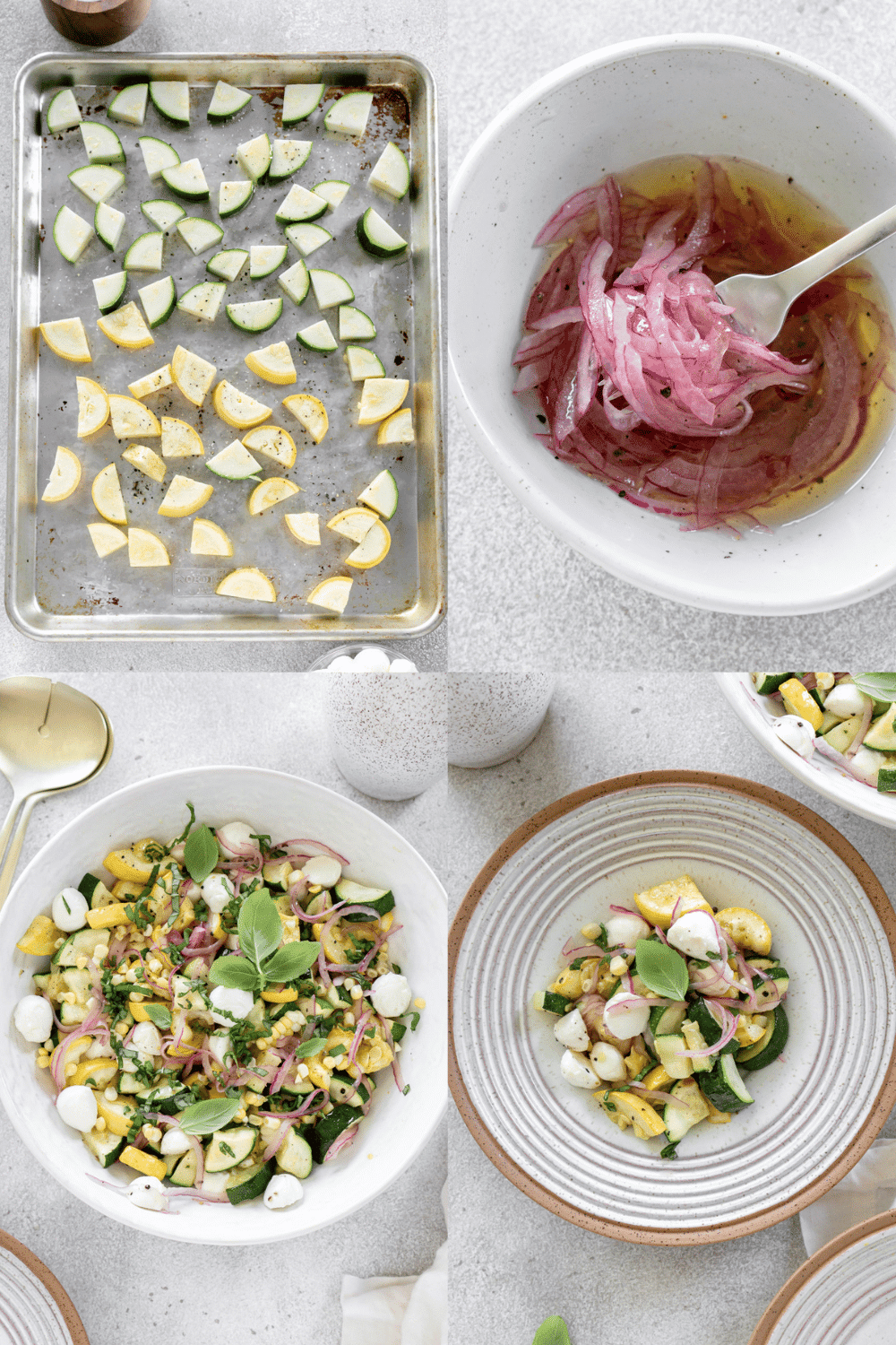 How to make zucchini salad.