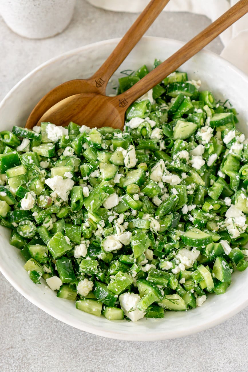 Raw Veggie Chopped Salad (Oil Free!) ~ Veggie Inspired