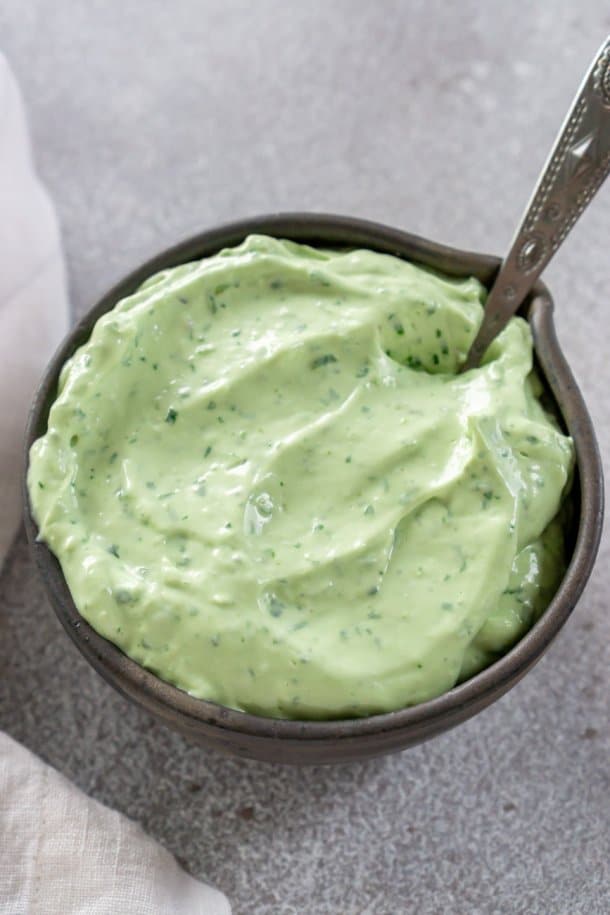 5 Minute Avocado Cream Sauce JZ Eats