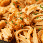 bang bang shrimp pasta close up