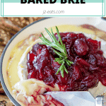 cranberry baked brie short pin