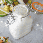 fish taco sauce in a glass jar