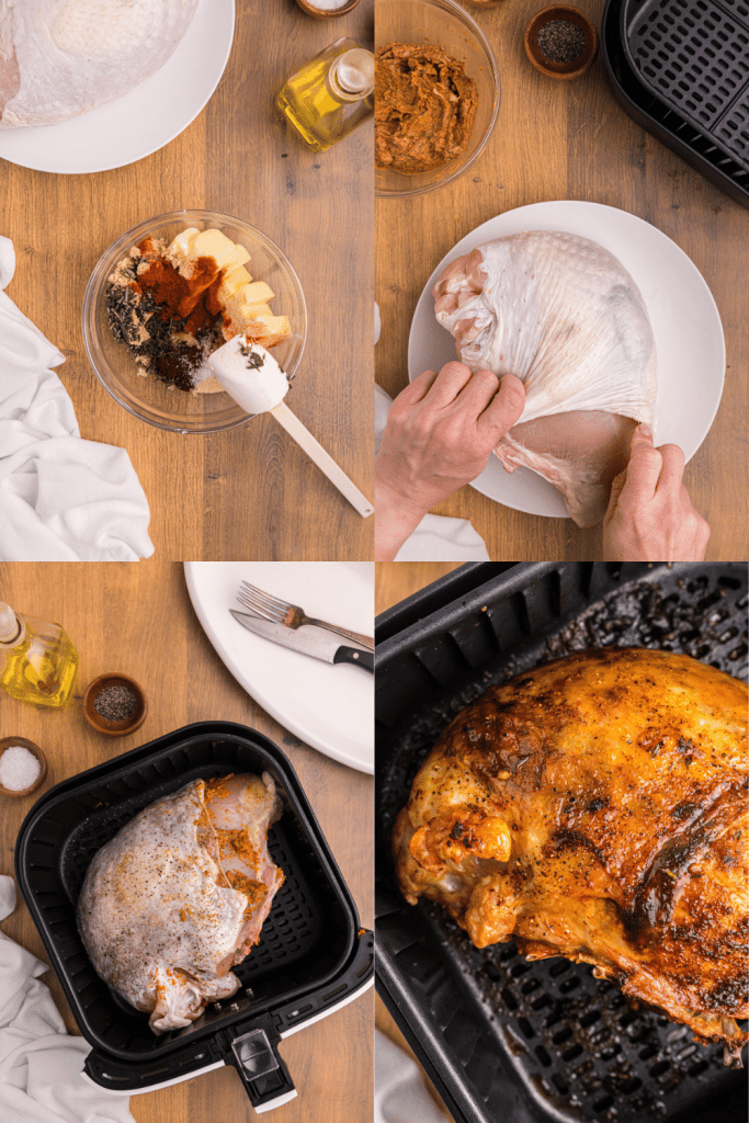steps to make air fryer turkey breast