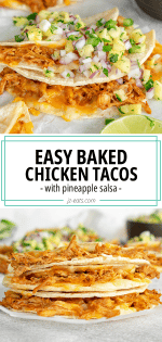 Baked Chicken Tacos Recipe - JZ Eats