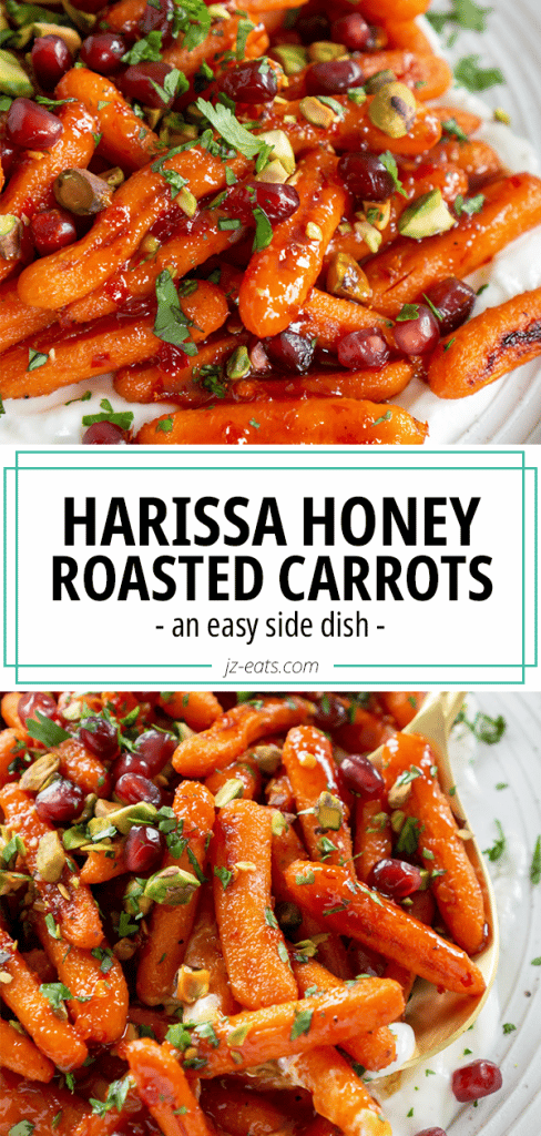 harissa honey roasted carrots pinterest long pin