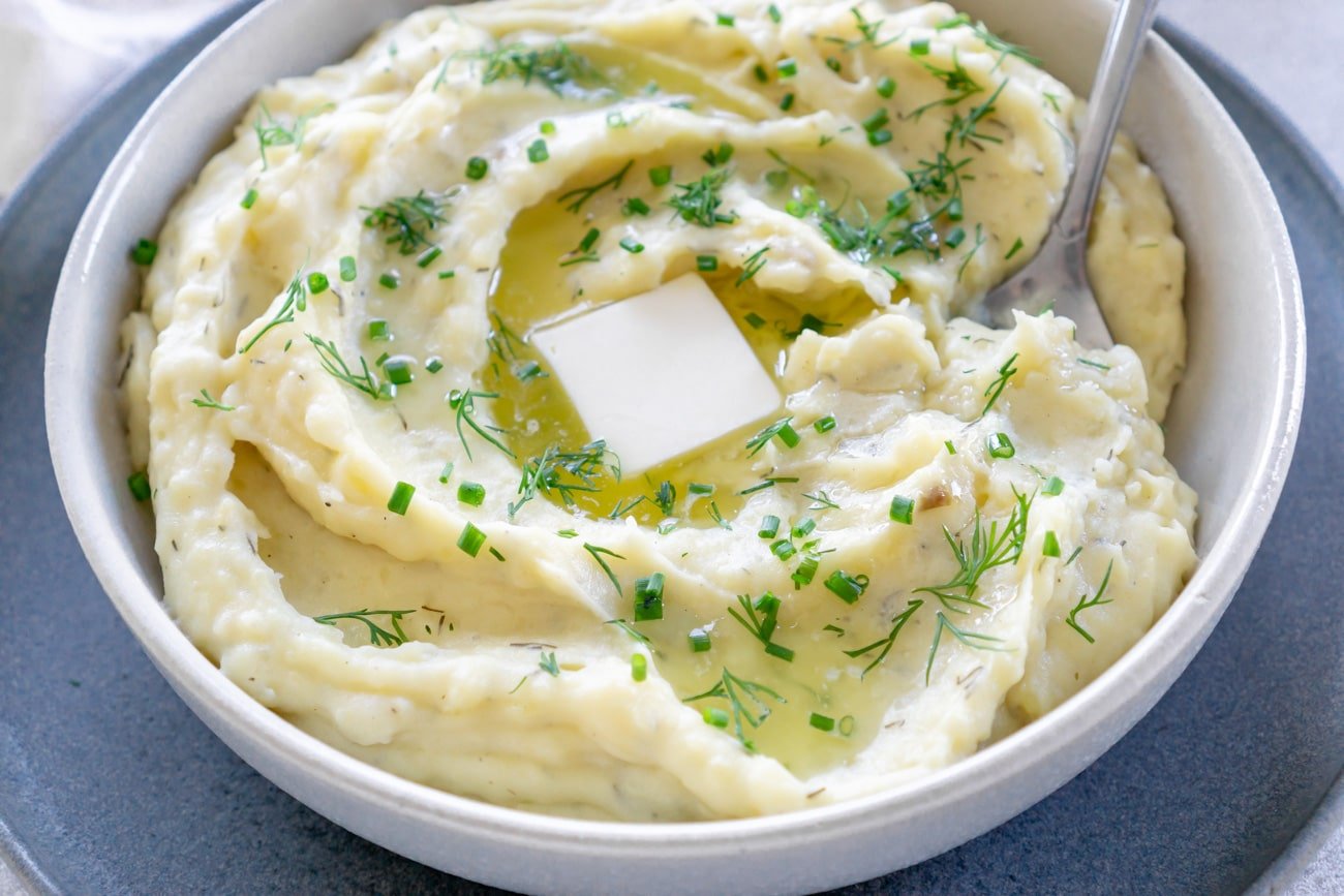 slow cooker mashed potatoes.