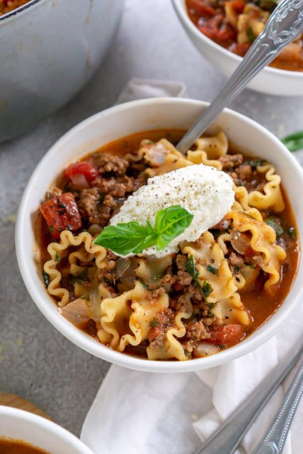 Easy One Pot Lasagna Soup Recipe