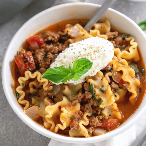 Easy One Pot Lasagna Soup Recipe