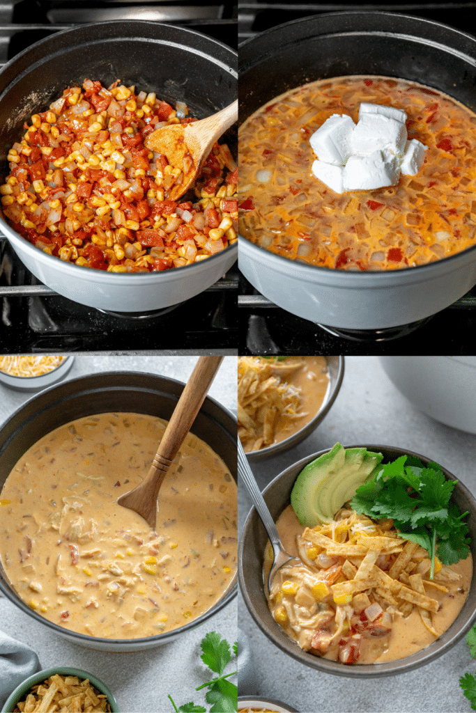 steps to make chicken taco soup