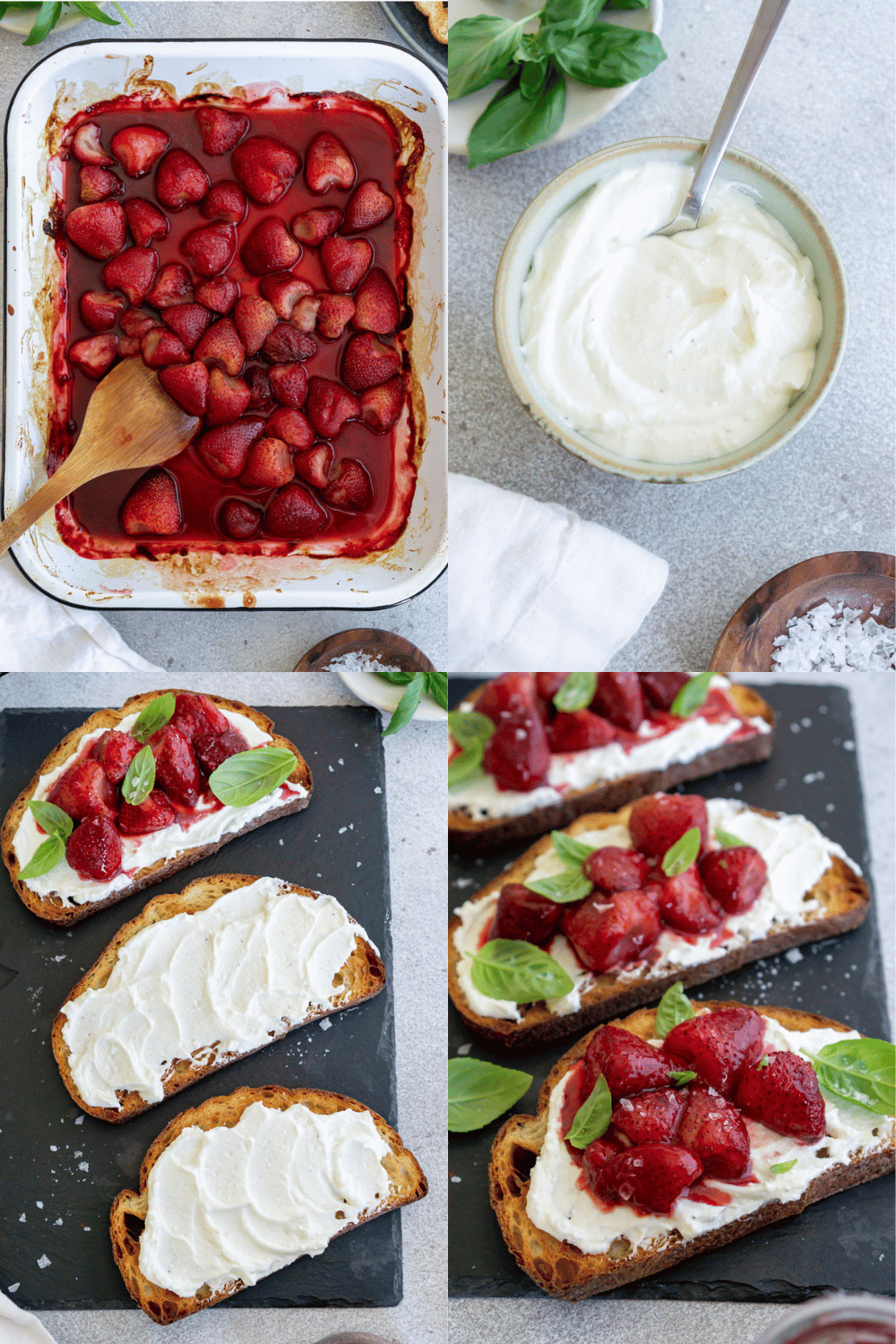 Balsamic Roasted Strawberries With Whipped Feta