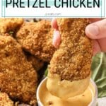 pretzel crusted chicken pinterest short pin.