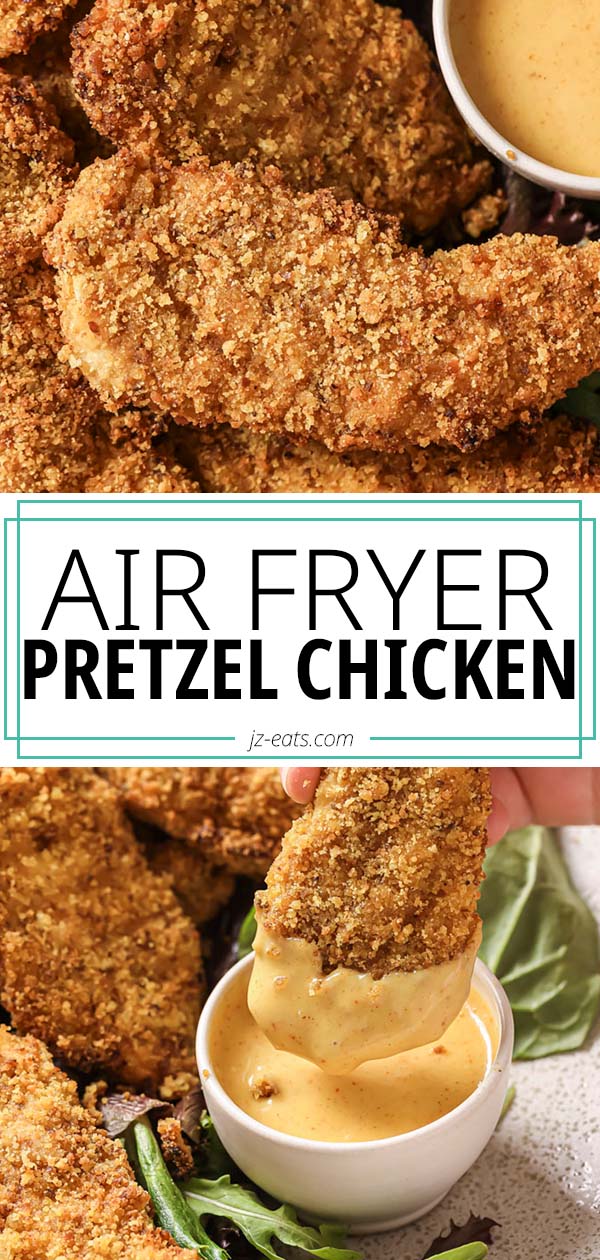 pretzel crusted chicken tenders pinterest long pin.