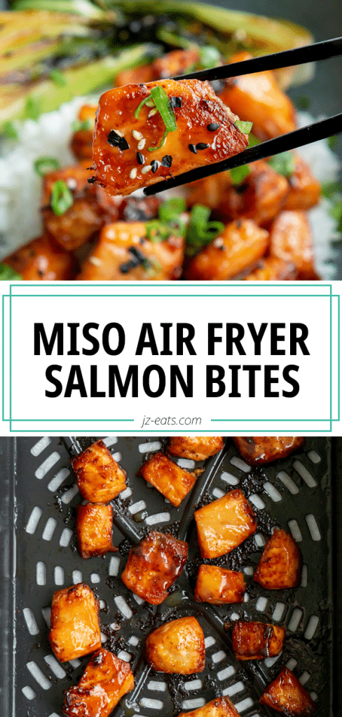 air fryer salmon bites pinterest long pin