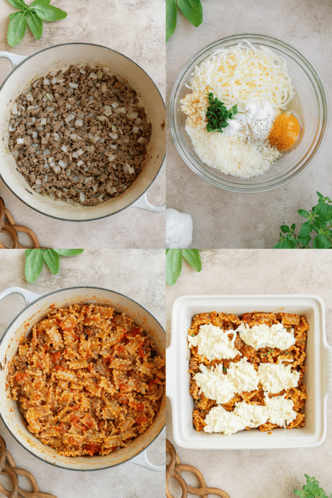 steps for how to make lazy lasagna