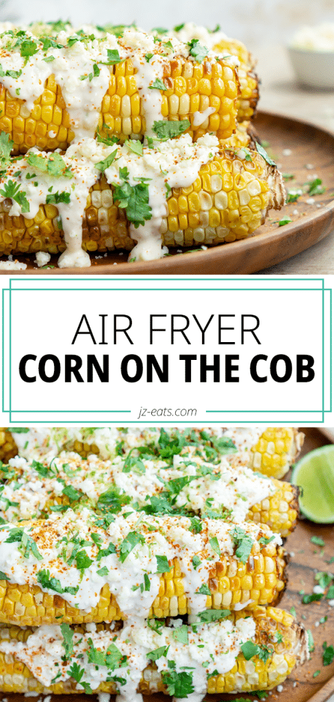 air fryer corn on the cob pinterest long pin