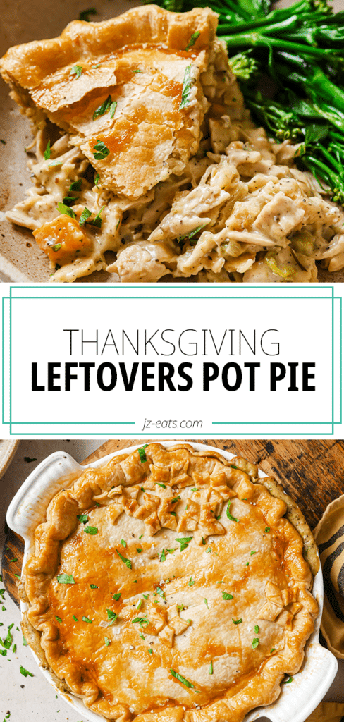 thanksgiving leftovers pot pie pinterest long pin