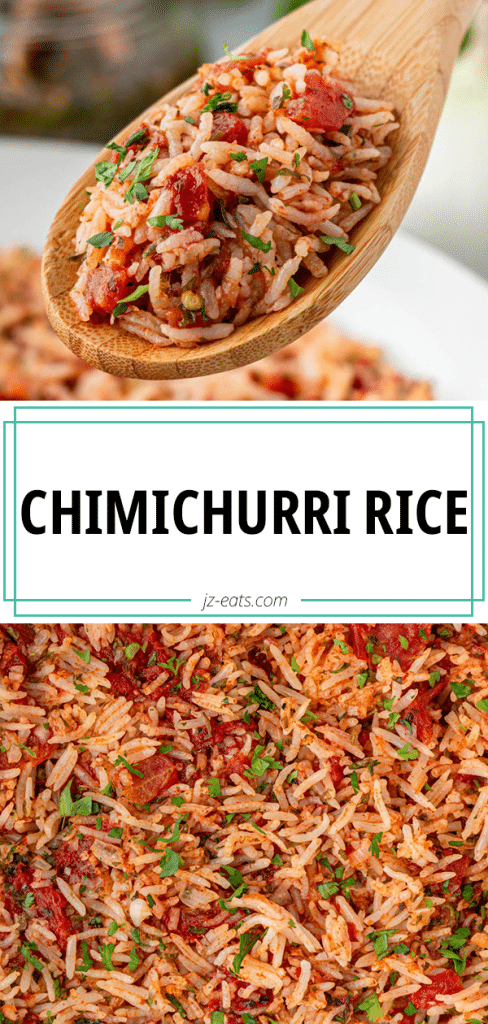 chimichurri rice pinterest long pin