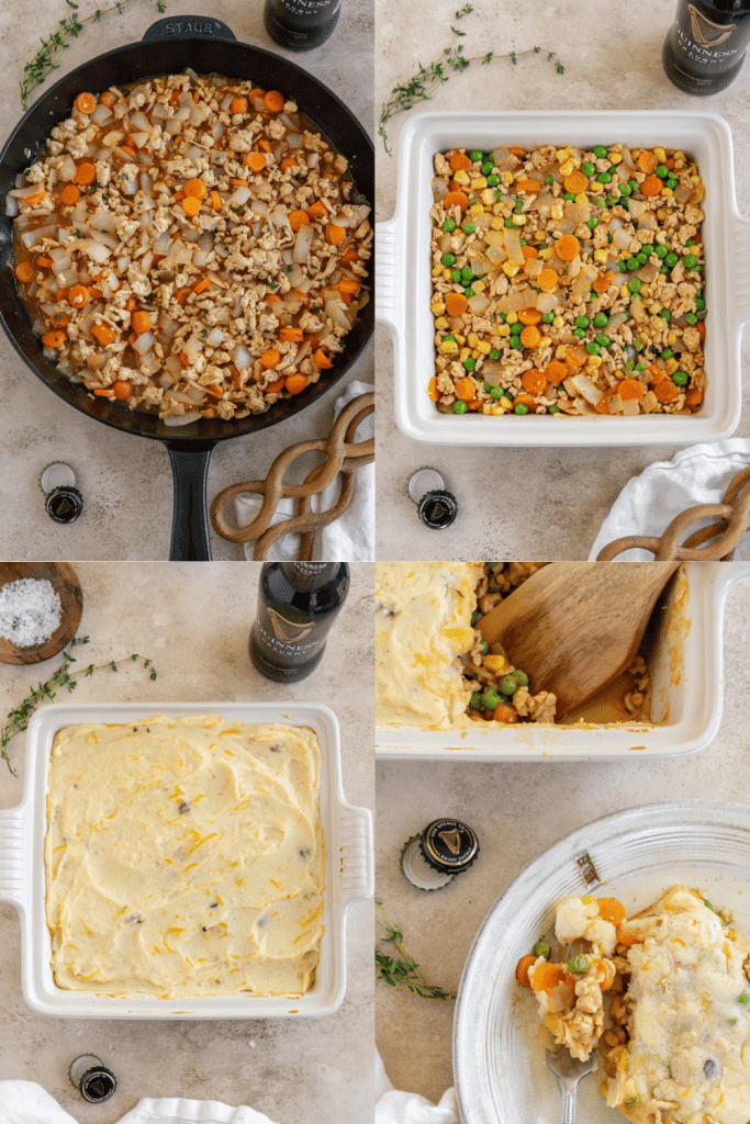 how to make ground turkey shepherd's pie