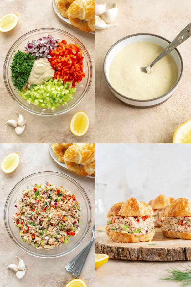 Salmon Salad Sandwich Recipe - JZ Eats