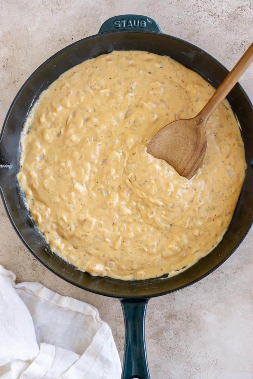 Butter and flour mixture for Turkey Pot Pie.