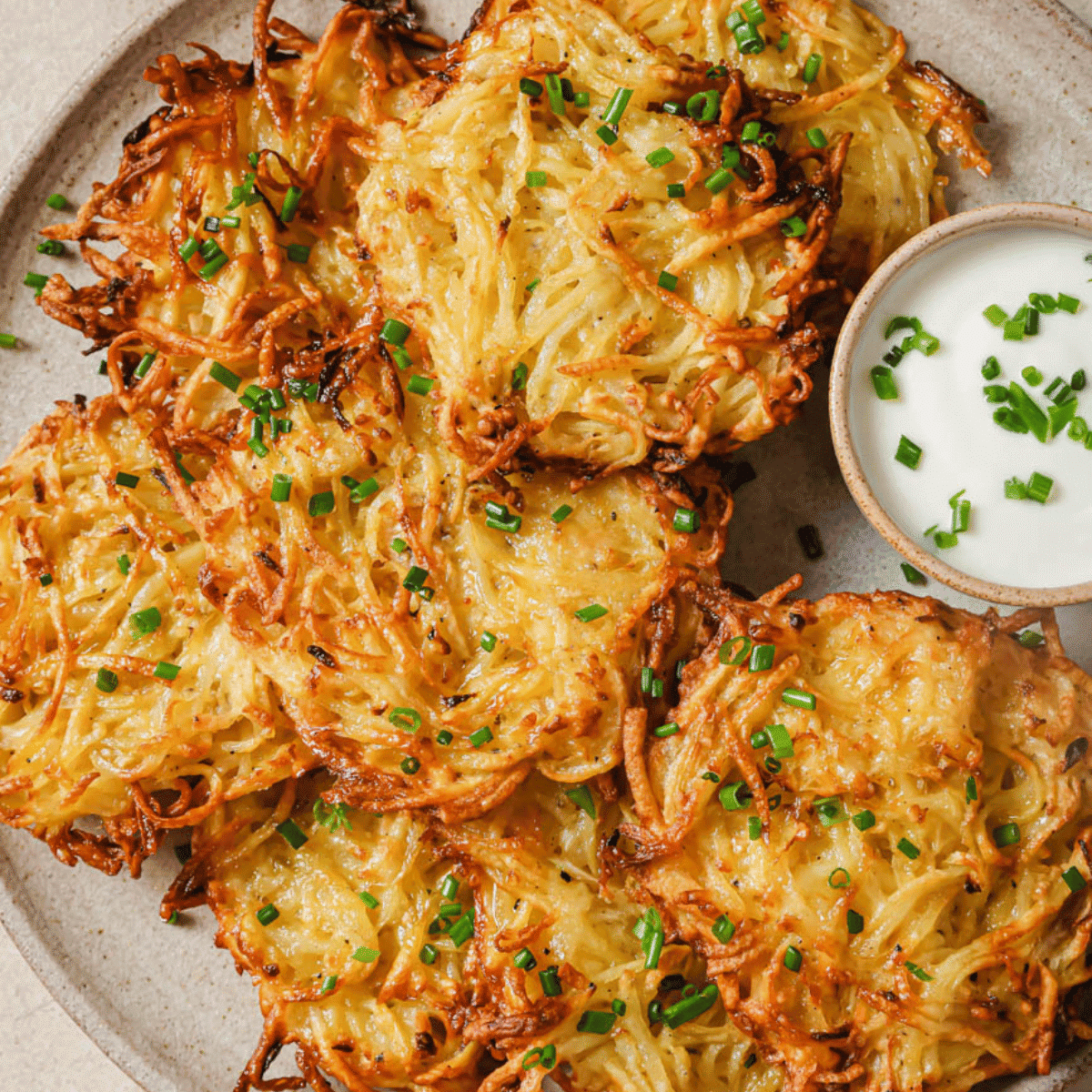 Crispy Air Fryer Latkes - JZ Eats