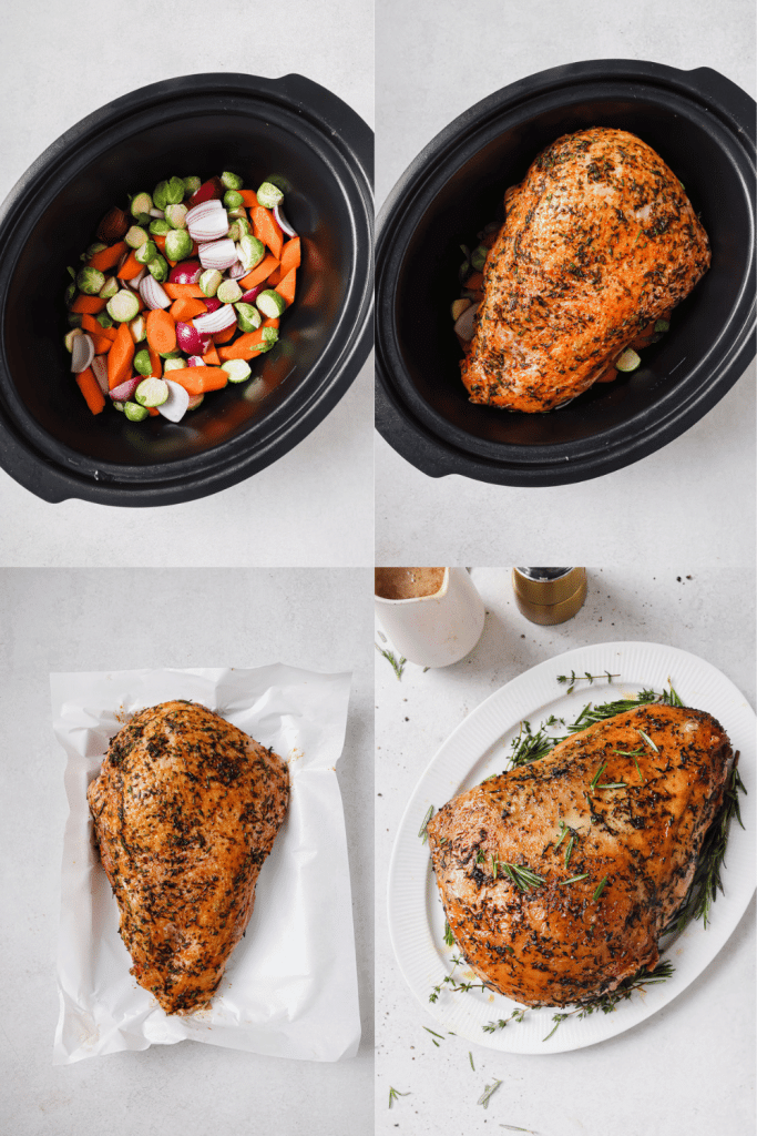 steps for how to make slow cooker turkey breast