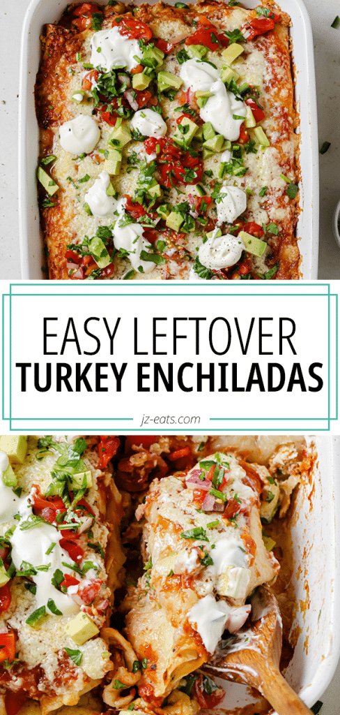 leftover turkey enchiladas pinterest long pin