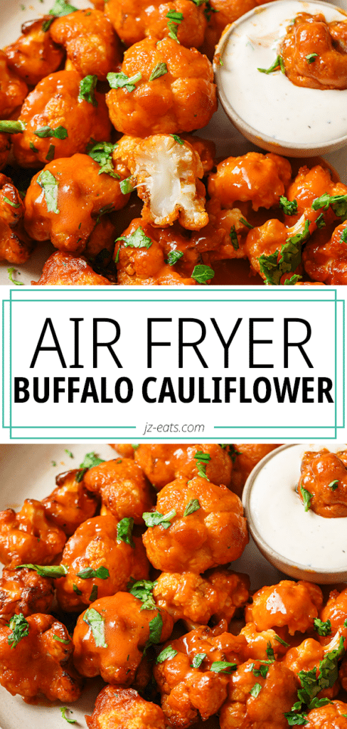 air fryer buffalo cauliflower pinterest long pin